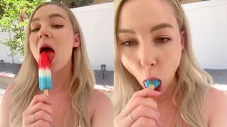STPeach Popsicle Blowjob Outdoors Video Leaked