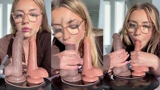 Lilith Cavaliere Double Dildo Sucking Video Leaked
