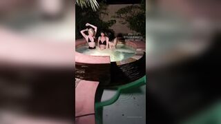 Skye Blue Nude Hot Tub Foursome OnlyFans Video Leaked