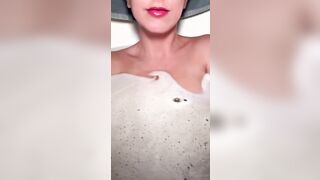 Christina Khalil Nude Bath Nipple Tease Onlyfans Video Leaked