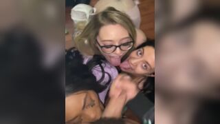 three girls desperate for the cum